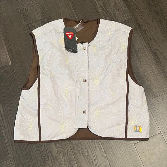 FP Movement Women Lavender Show Kacie Reversible Quilted Liner Vest Size L NWT - Picture 7 of 8